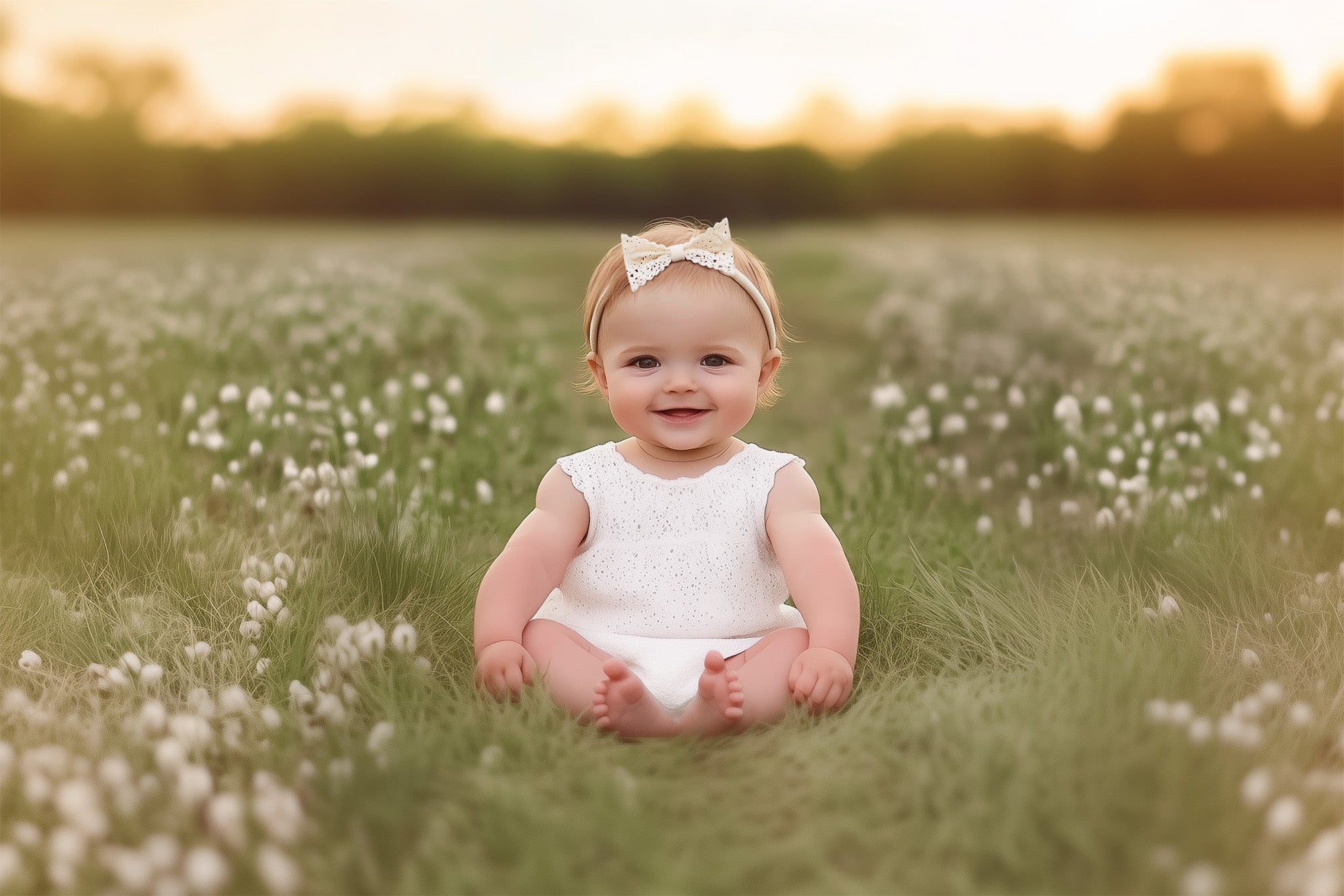 Antique Lace Bow Headbands