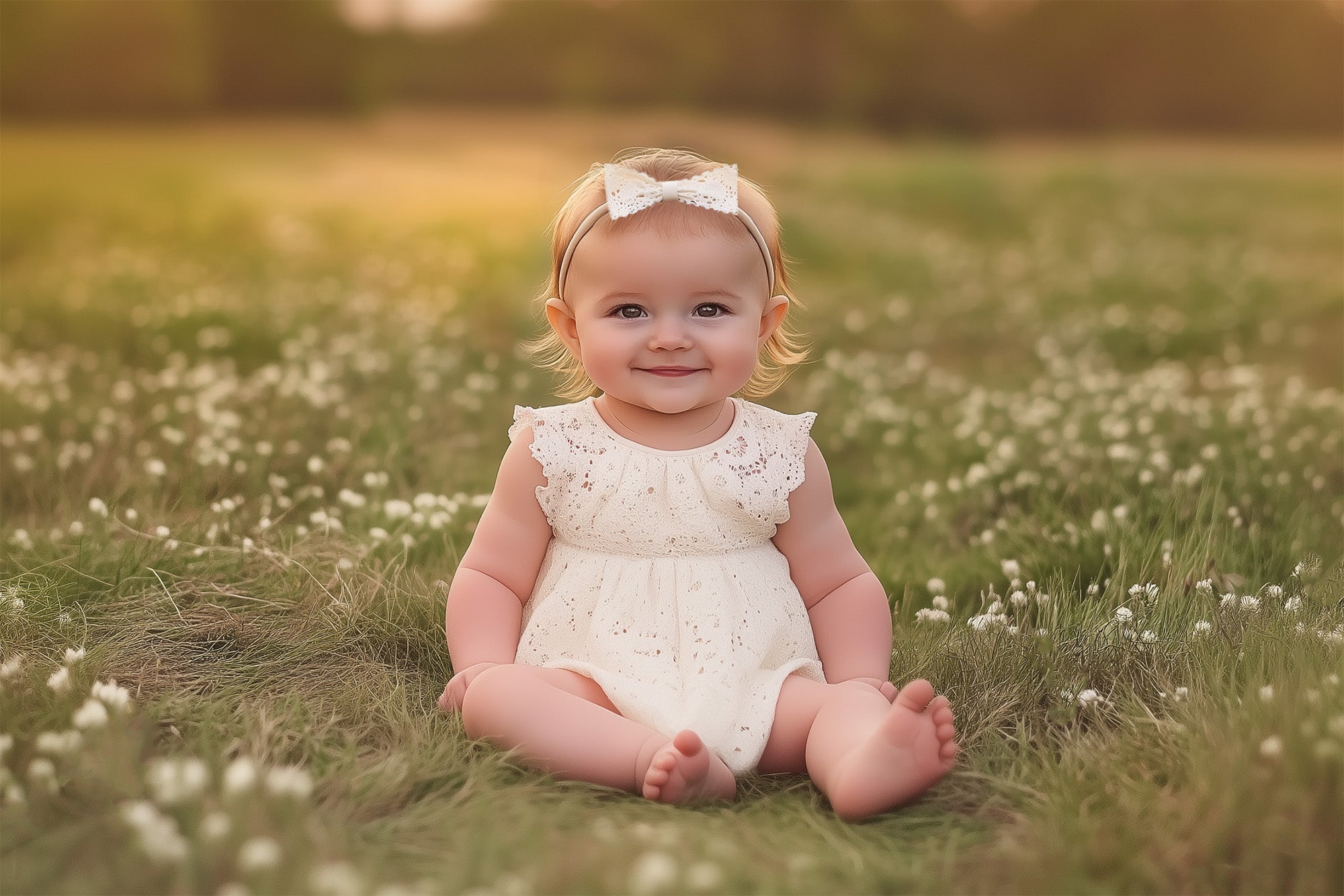 Antique Lace Bow Headbands