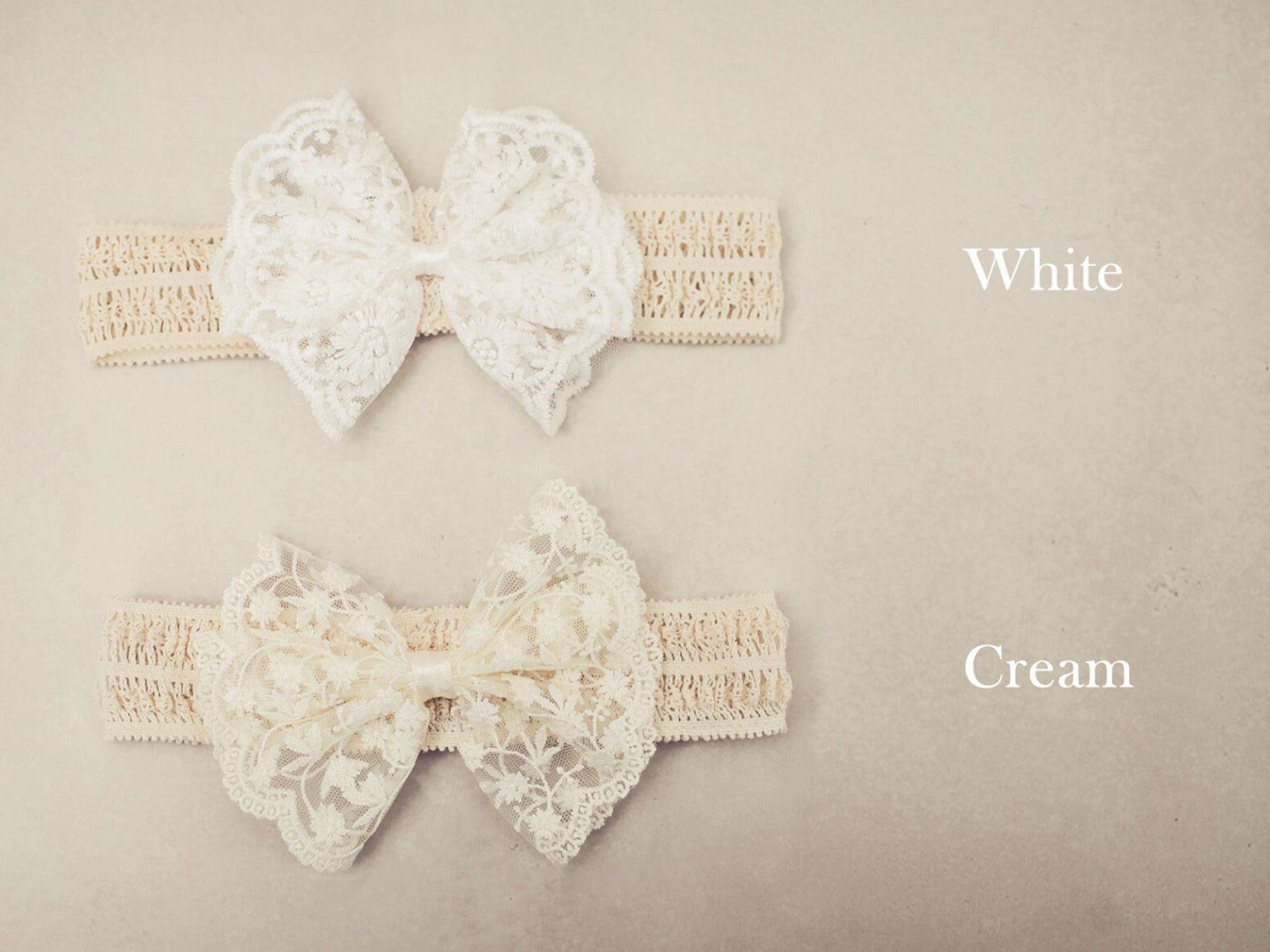 Amy Lace Bow Headbands