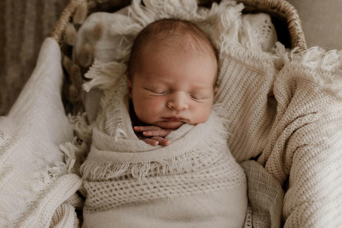 Fringed Woven Wraps - Newborn Photography Props