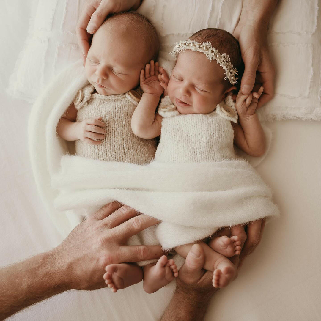 Speckled Knit Rompers - Newborn Photography Props