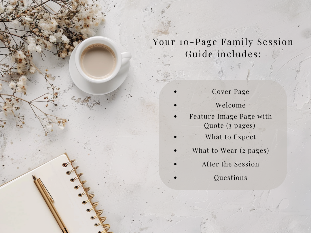 Family Session Guide for Canva - 10 Pages - Design 2