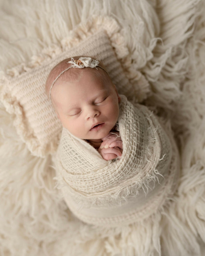 Fringed Woven Wraps - Newborn Photography Props