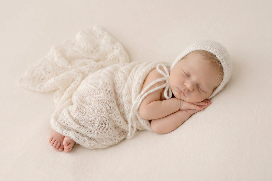 Angora Knitted Bonnets