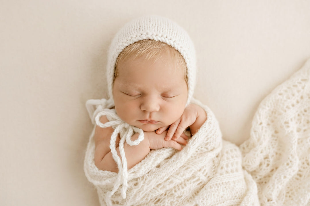 Angora Knitted Bonnets