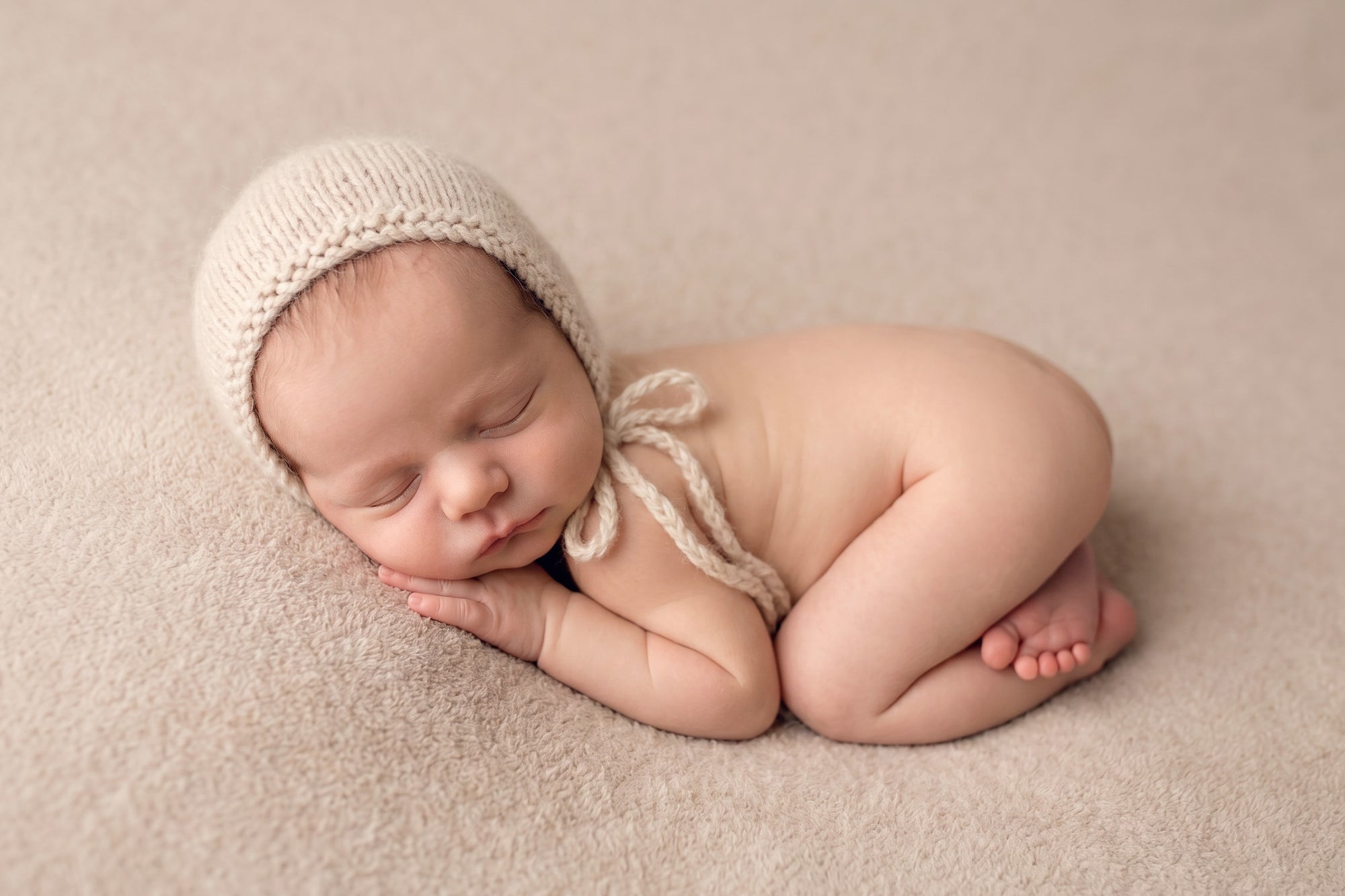 Angora Knitted Bonnets