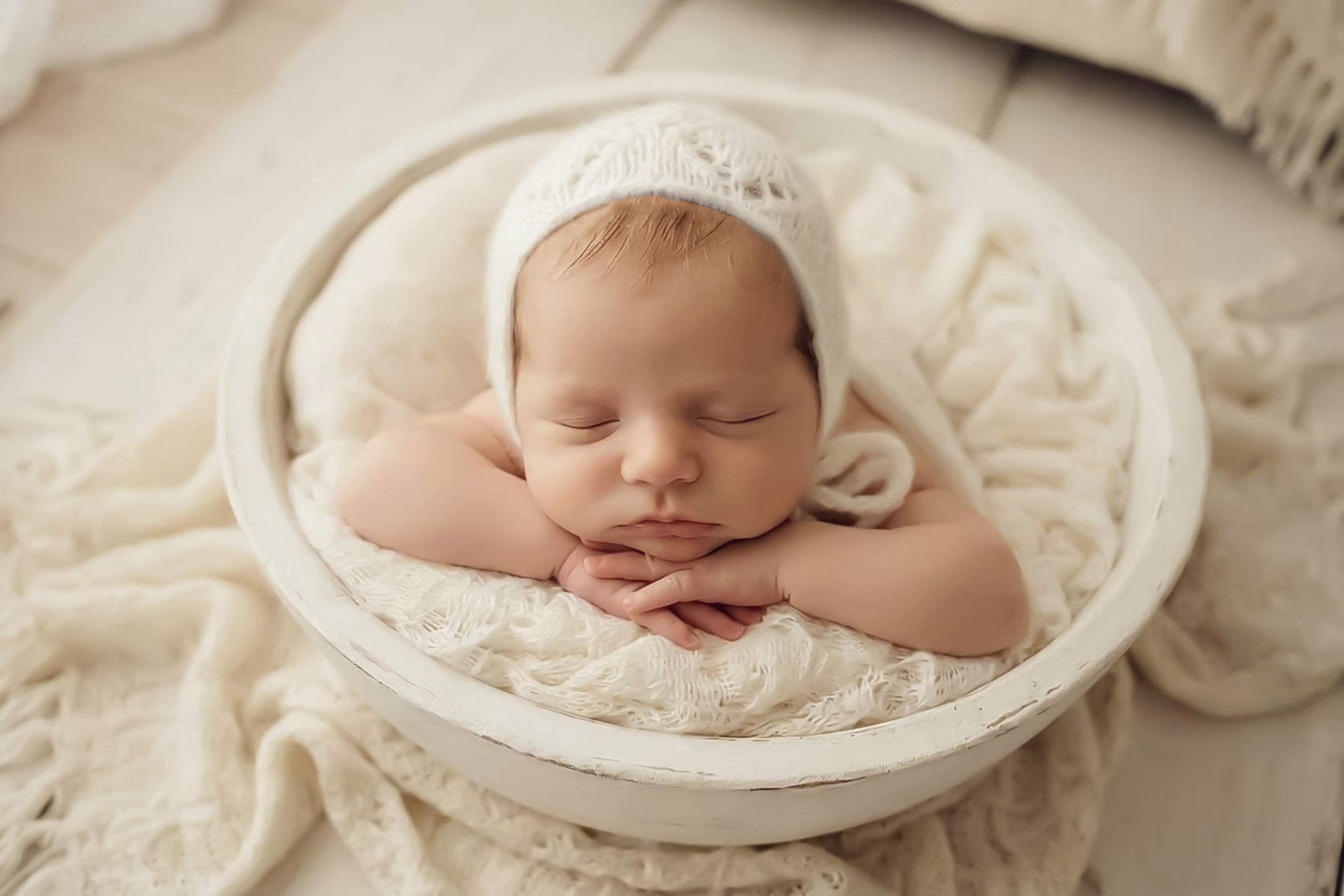 Angora Patterned Bonnets