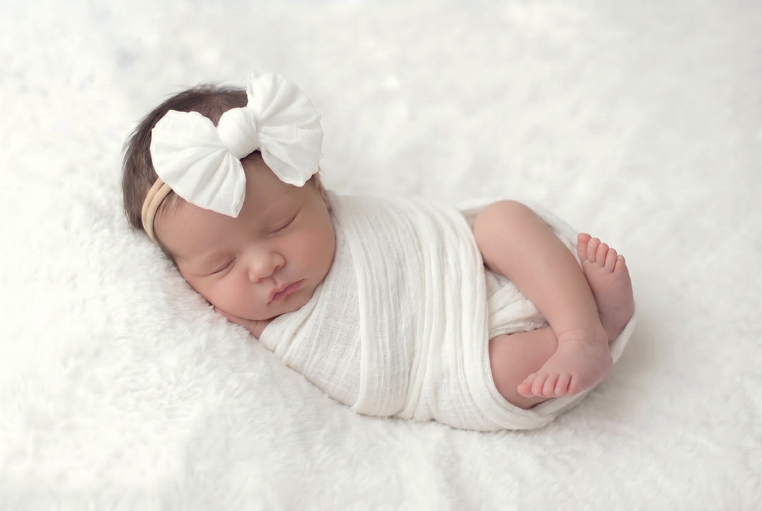 Crinkled Chiffon Bow Headbands