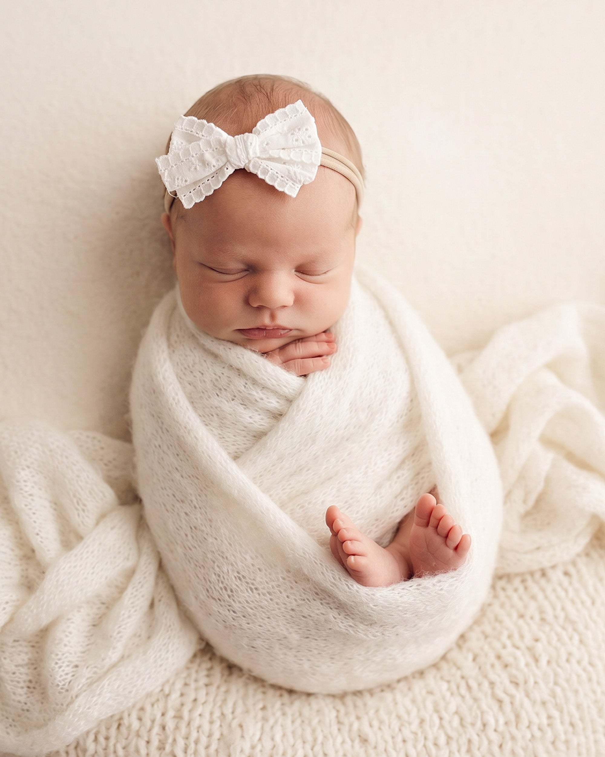 Embroidered Bow Headbands