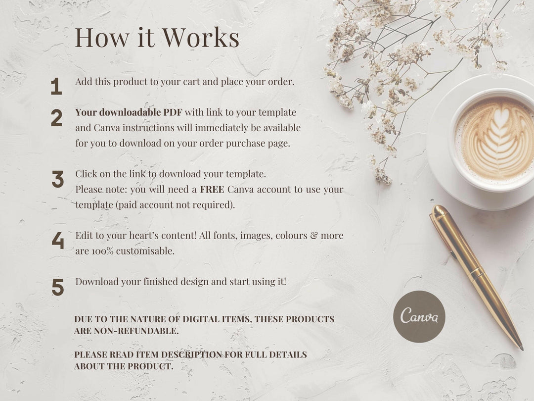 Newborn Pricing Guide for Canva - 2 Pages - Design 1