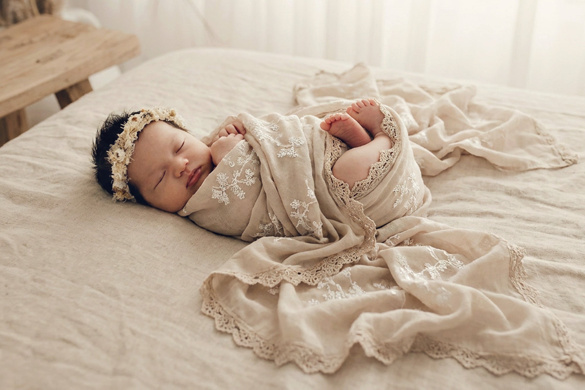 Newborn Photo Props_Jasmine Floral Wraps.