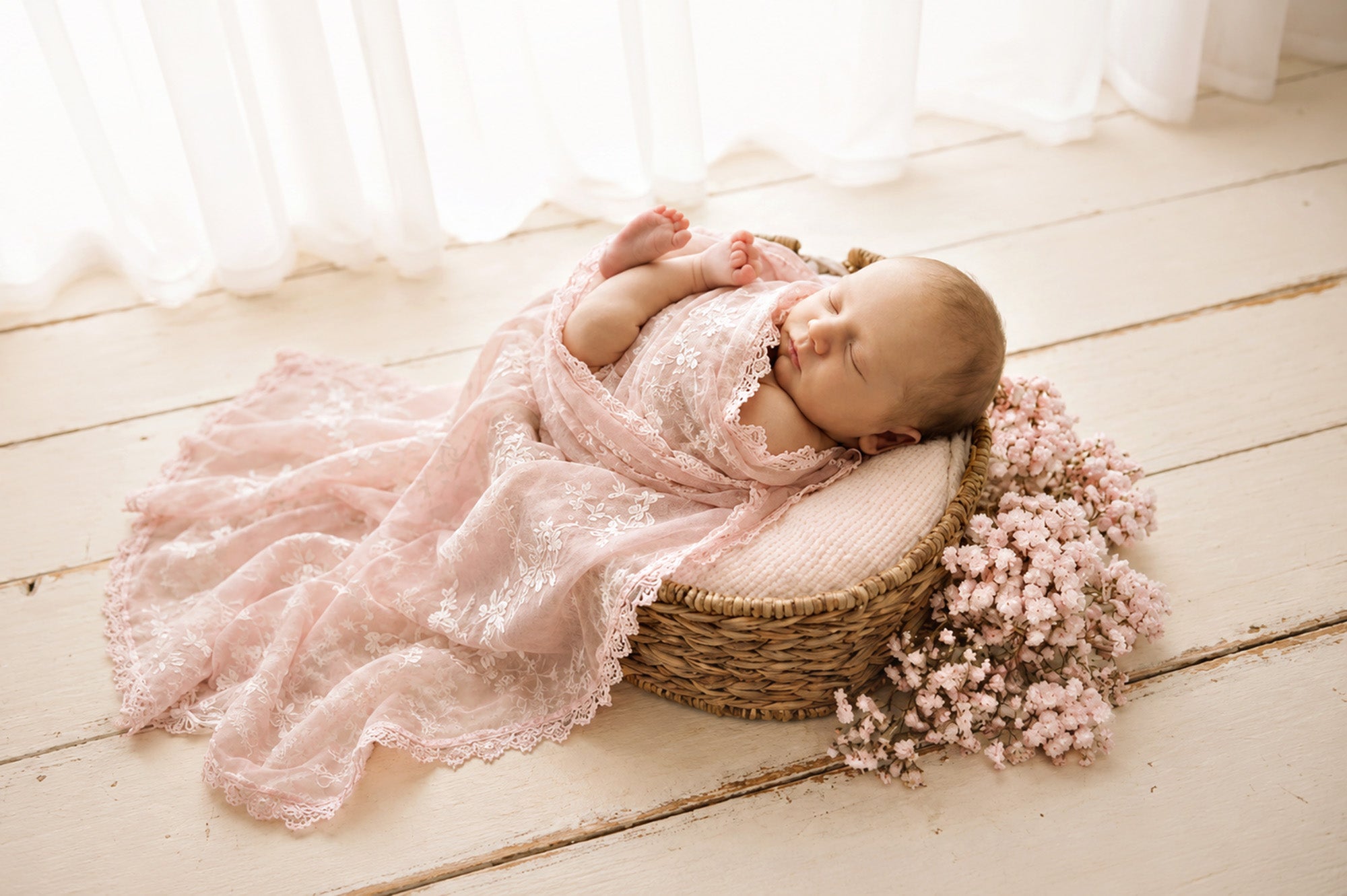 Newborn Photo Props_Jasmine Floral Wraps.