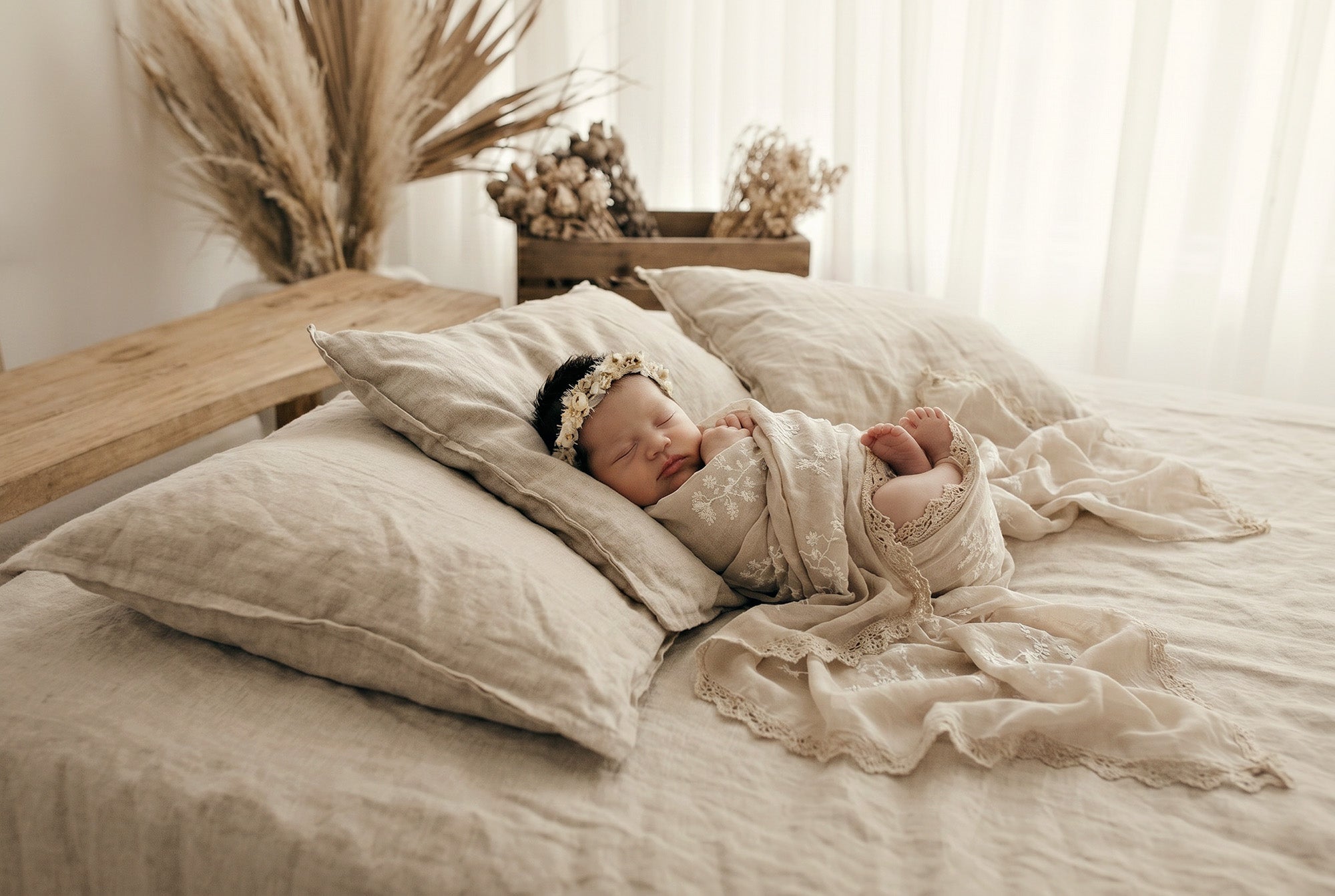 Newborn Photo Props_Jasmine Floral Wraps.