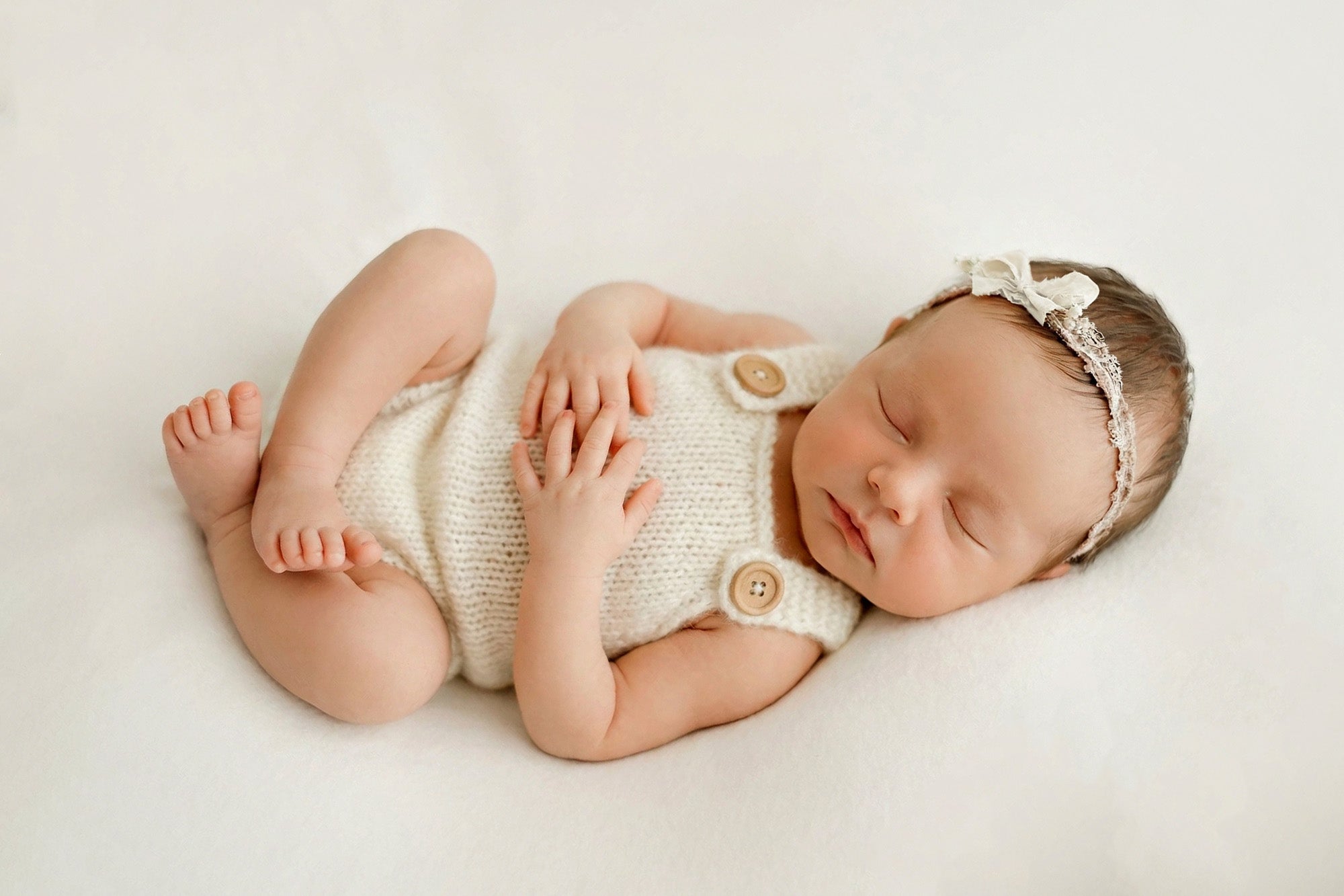 Speckled Knit Rompers