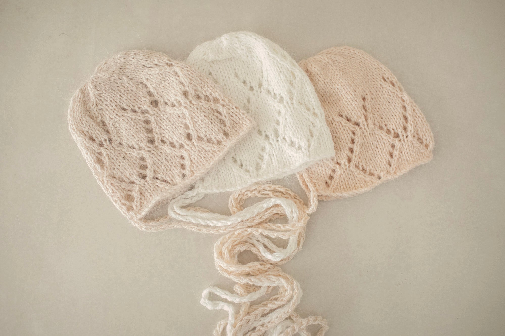 Angora Patterned Bonnets
