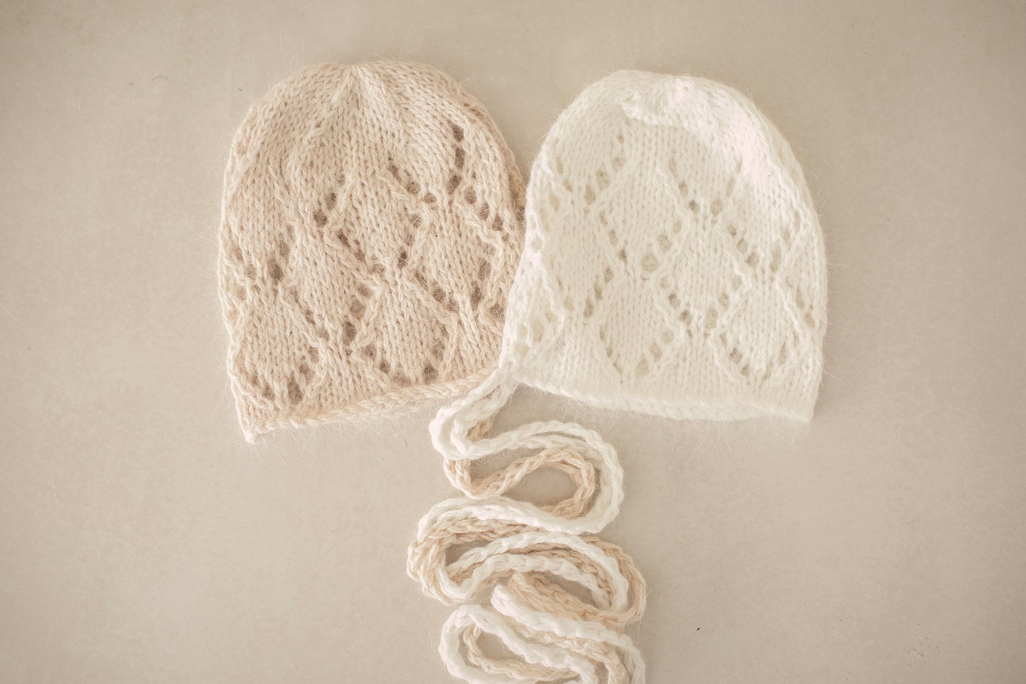 Angora Patterned Bonnets