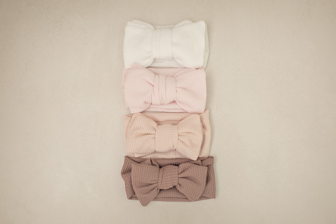 Waffle Oversized Bow Headband