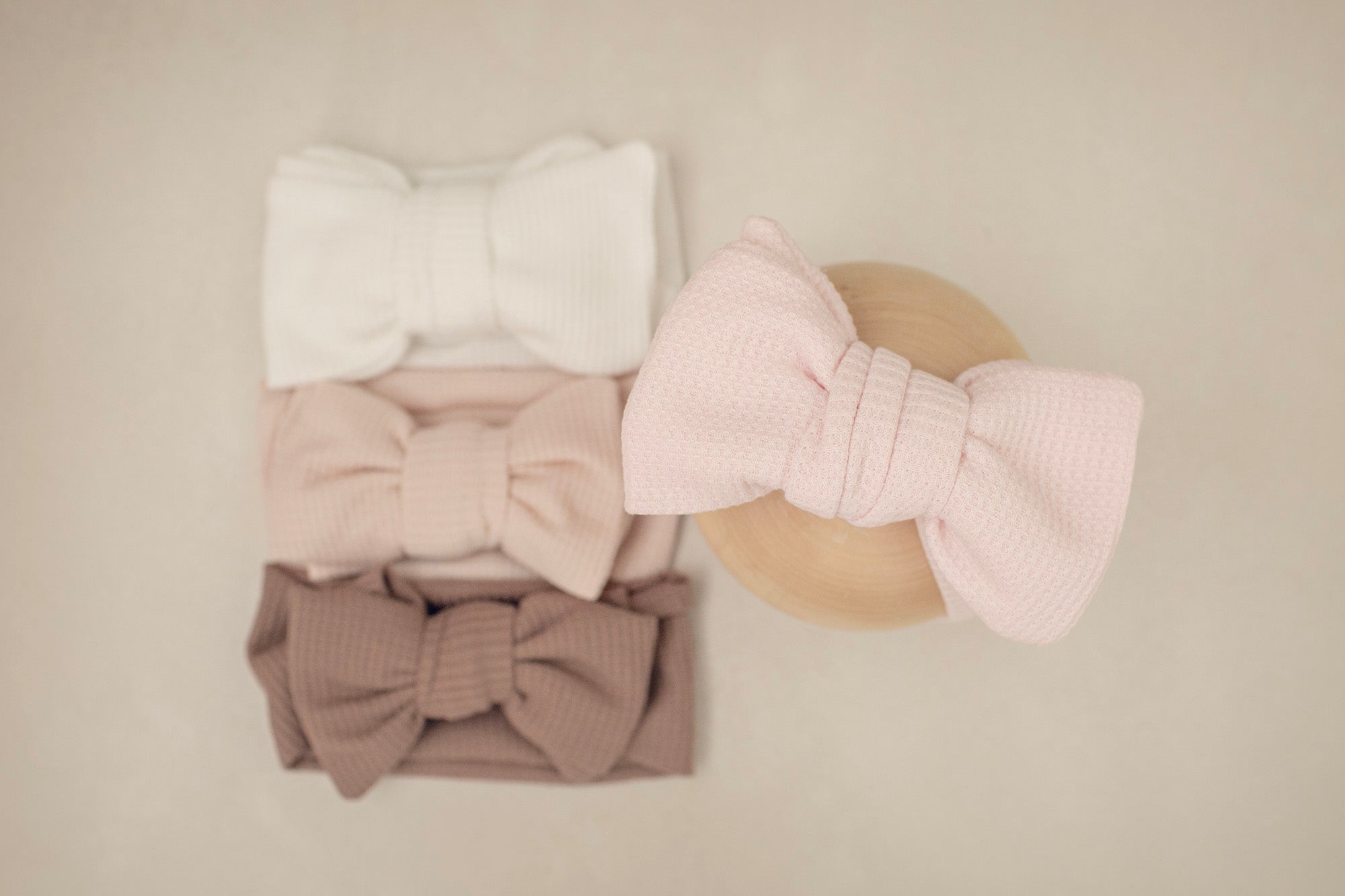 Waffle Oversized Bow Headband
