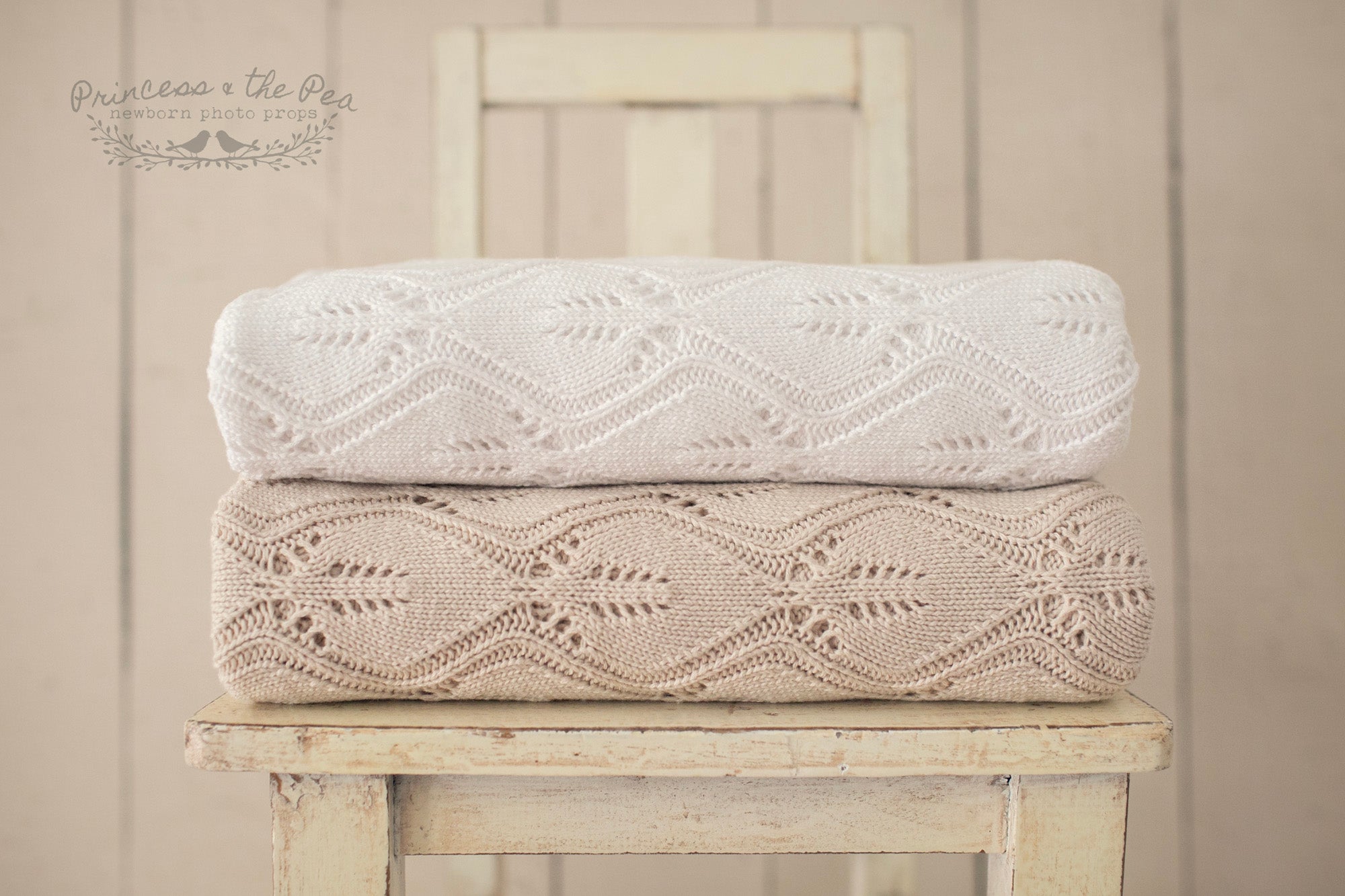 Newborn Photo Props_Eucalyptus Knit Blankets.