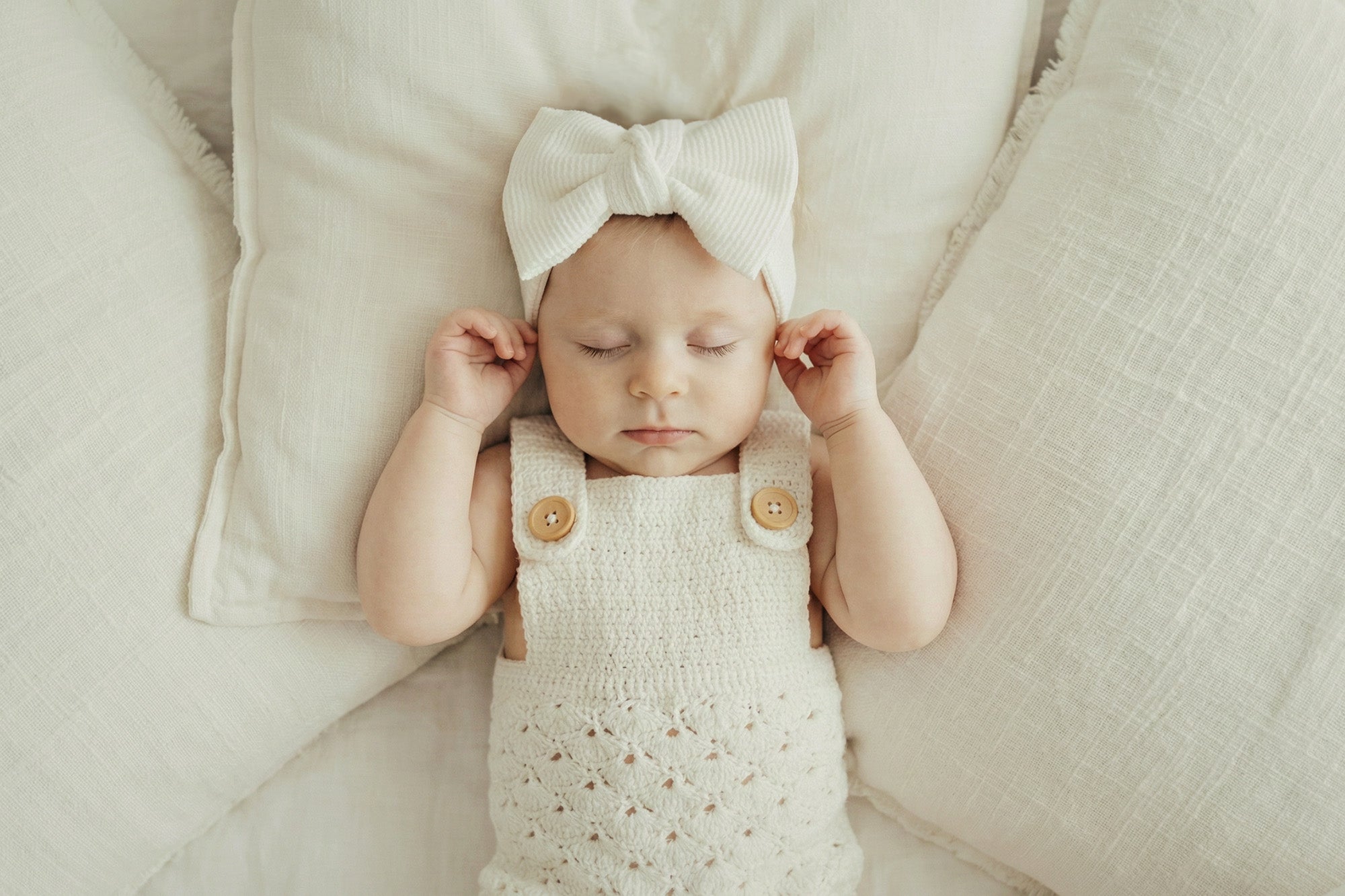 Waffle Oversized Bow Headband