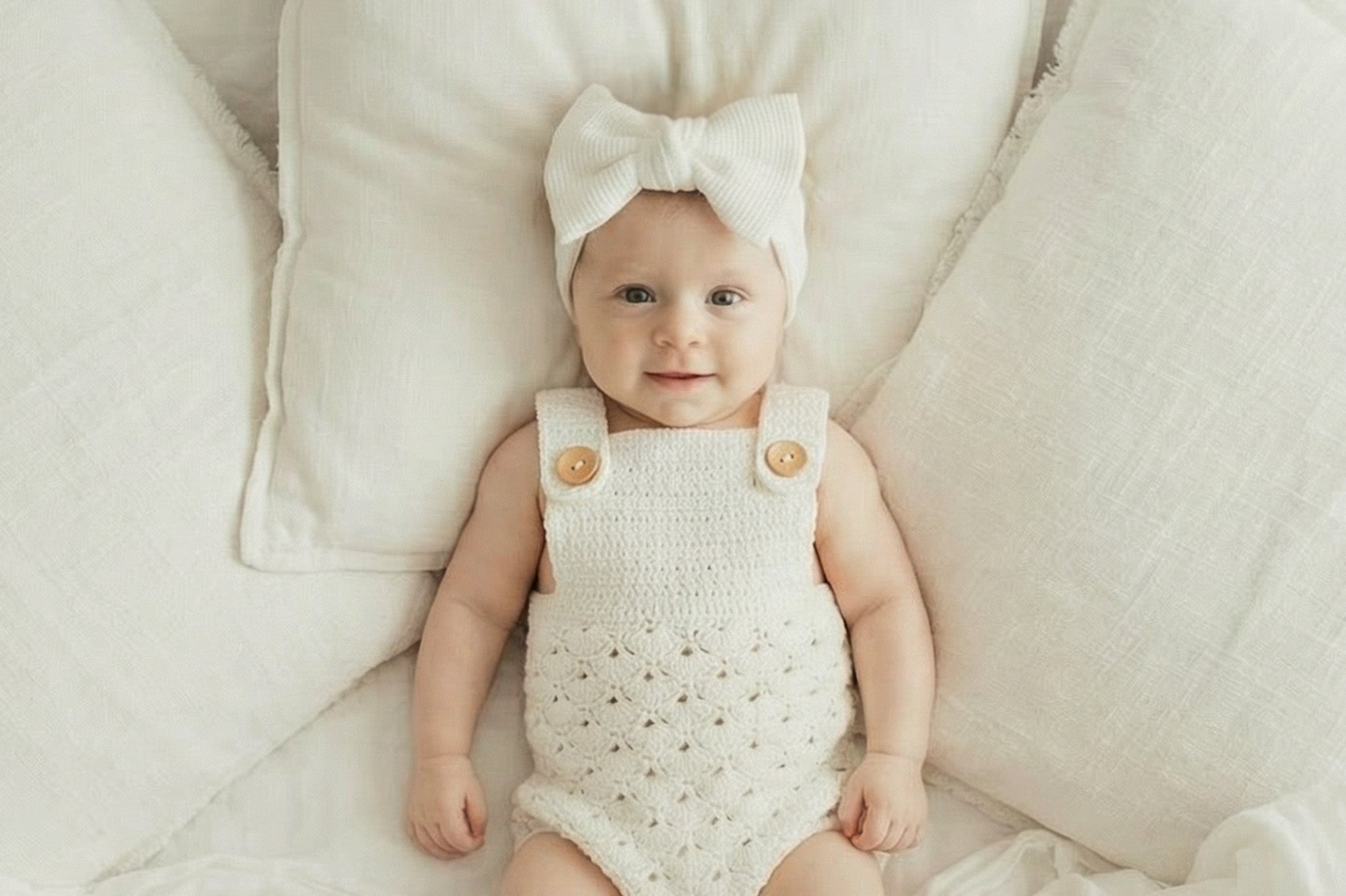 Waffle Oversized Bow Headband