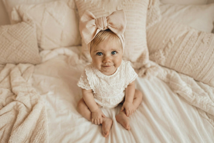 Waffle Oversized Bow Headband