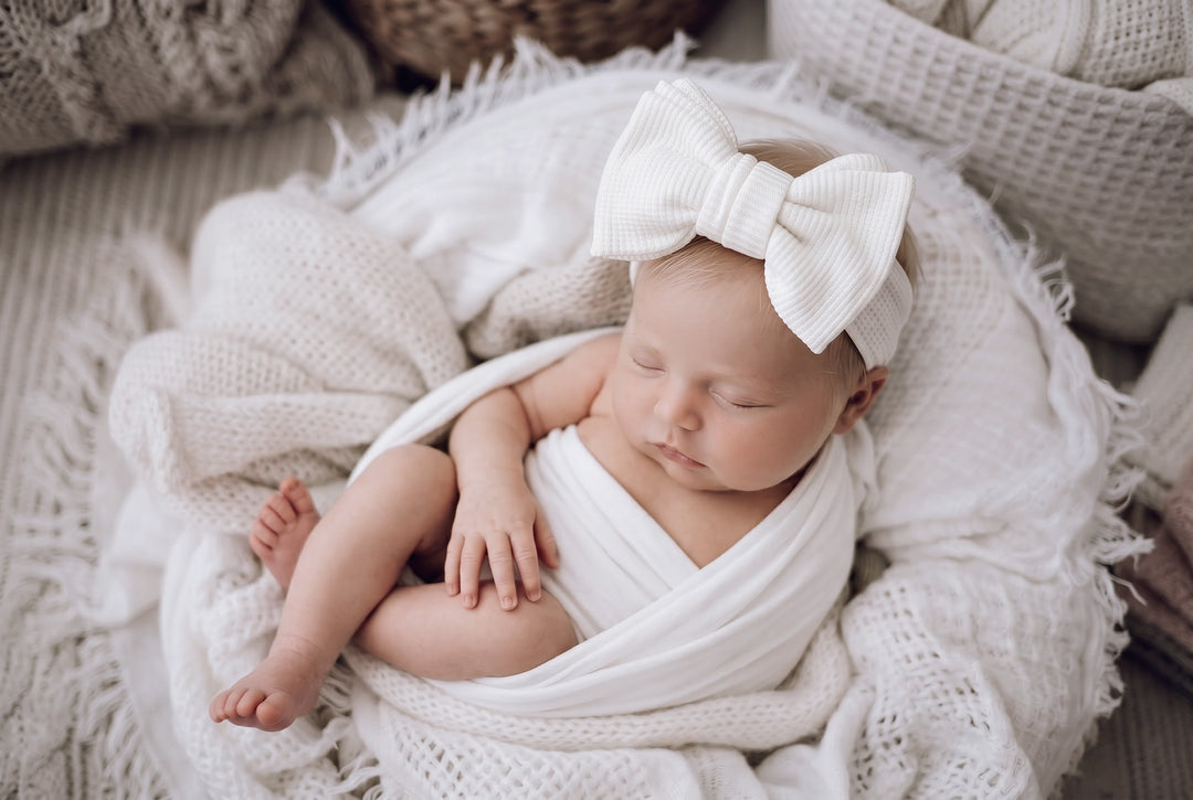 Waffle Oversized Bow Headband