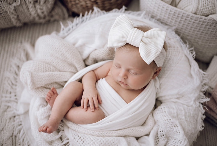 Waffle Oversized Bow Headband