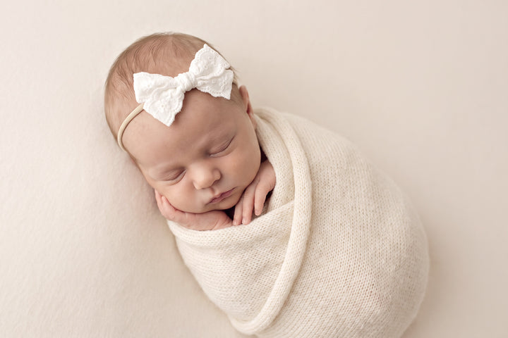 Farrah Embroidered Bow Headbands