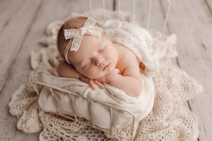 Essie Crocheted Lace Bow Headbands