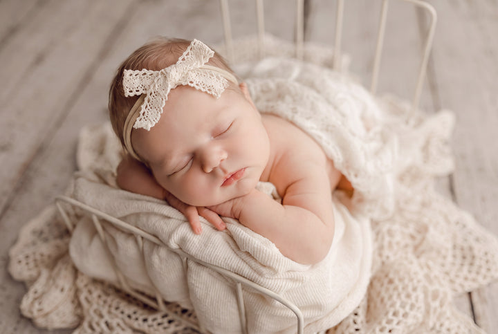 Essie Crocheted Lace Bow Headbands