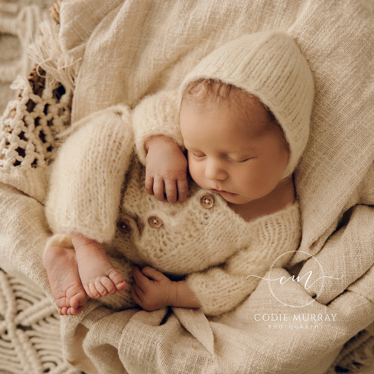 Marlow Knitted Romper Sets - Newborn Photography Props - Princess & the Pea Props