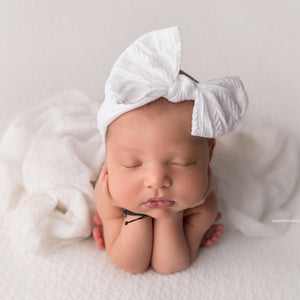 Boho Fabric Bow Headbands - Newborn Photography Props - Princess & the Pea Props