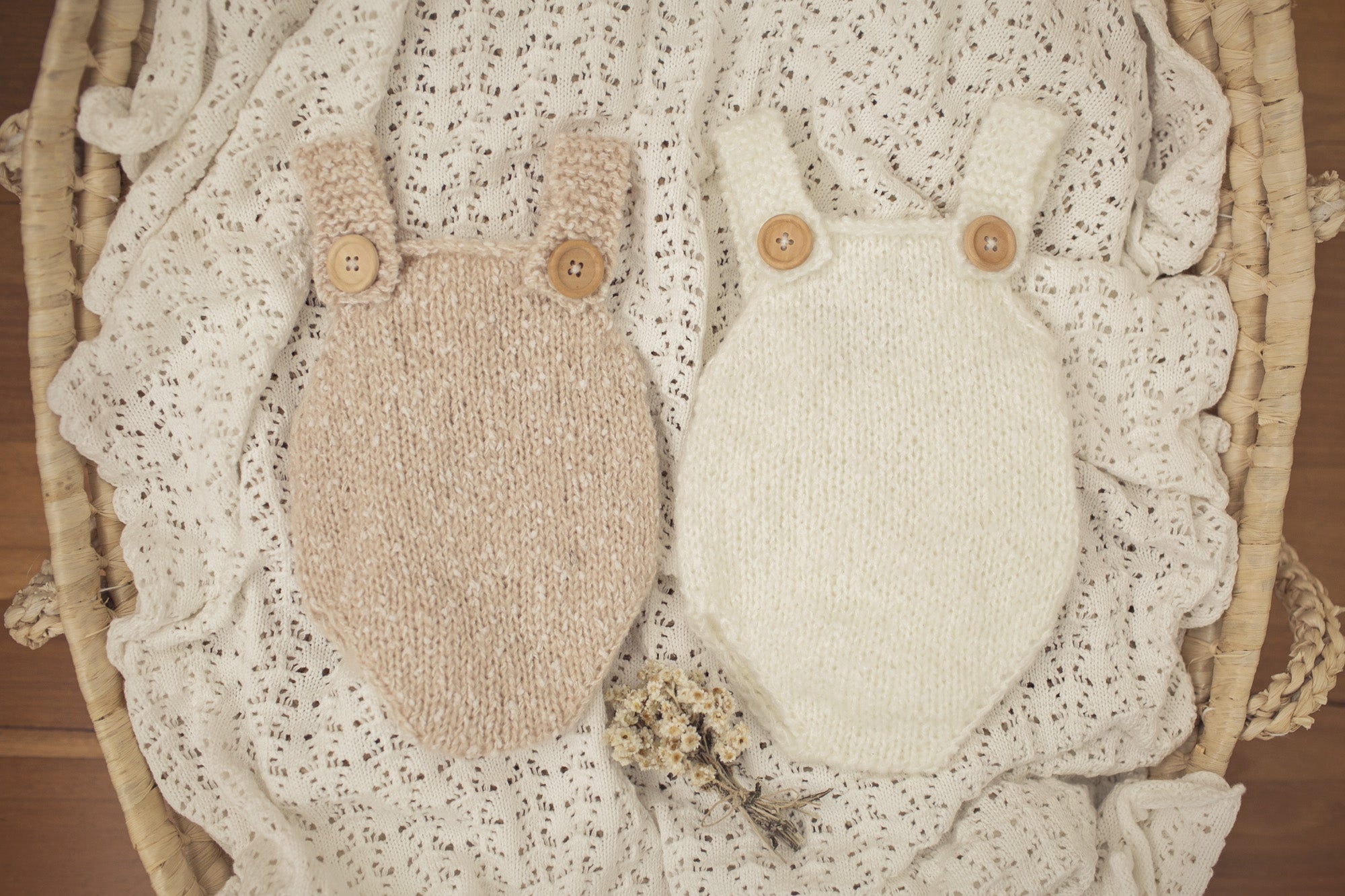 Speckled Knit Rompers